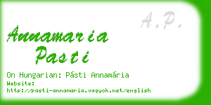 annamaria pasti business card